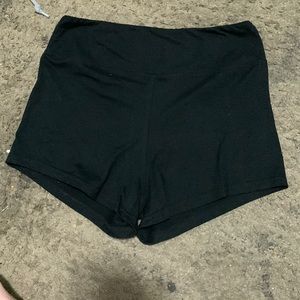 booty shorts black